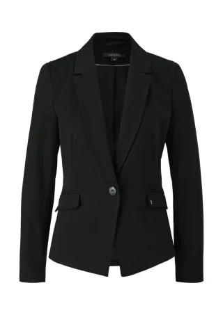 comma - Blazer aus Viskosemix schwarz - Gr. - 34