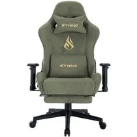 symino Gaming-Stuhl Premium Alcantara Stoff, ergonomischer, Serie MP