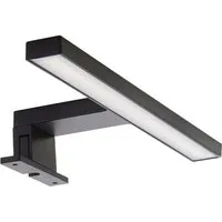 SO-TECH® LED Spiegelleuchte Aufbauleuchte SKY Schrankleuchte fürs Bad Hohe Lichtleistung, LED fest integriert, Neutralweiß, Länge 300 mm 230V / 5W schwarz