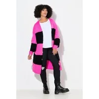 Angel of Style Strickjacke Long-Strickjacke Straight Fit Blockstreifen