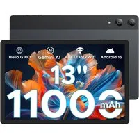 DOOGEE DOOGEE Tab E3 Pro 13 Zoll Tablet mit SIM Card Slot Android 15 Tablet (13", 256 GB, Android 15, 4G, 8 GB+256 GB/2TB TF, 11000mAh 18W, FHD+ 90Hz/Face ID/OTG/GPS)