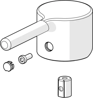 Hansa Hebel HANSAVANTIS 1015000V-33, Matt-Schwarz, 1015000V-33 1015000V-33