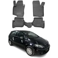OMAC Auto-Fußmatten für VW Golf Plus 2004-2014 Schwarz 4 tlg TPE (4 St), für VW Golf Plus 2004-2014 VW Golf Plus 2004-2014, Antirutsch,Wasserfest,Einfache Installation