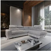 Masseno Ecksofa VELISS mit Schlaffunktion L-Form, Sofa mit Bettkasten