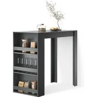 Livinity® Bartisch Regusa, Anthrazit, 57 x 117 cm (1-St)
