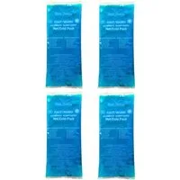 HAC24 Kalt-Warm-Kompresse Kälte Wärme Gel Kompressen Kühlpads Wärmekissen Kühlkompresse, 4-tlg., 29 x 12 cm für kalte und warme Anwendung