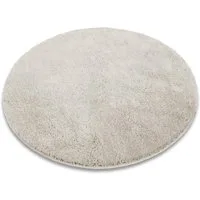 Karat Badematte Bari Hazy, Rund, Badteppich, Viele verschiedene Farben & Größen, Höhe 30 mm, Weicher & dichter Flor, Polyester, Mikrofaser, Rund, besonders weich durch Mikrofaser