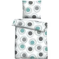 Castell - Markenbettwäsche Bettwäsche 0460126, Renforcé, 2 teilig, Polycotton, hautsympathisch, atmungsaktiv, mit Reißverschlüssen