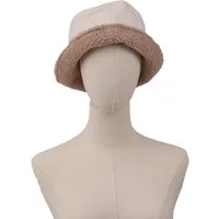 TAN.TOMI Fischerhut Damen Hut Winter Weiche Flauschige Fischerhut Breite Krempe Fellmütze Winter Warme Mütze für Mädchen