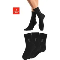 Bench. Basicsocken (Packung, 3-Paar) mit Bench Logo Stickerei