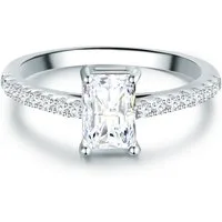 Trilani Silberring silber, mit Zirkonia im Brillant-Look