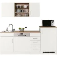 KOCHSTATION Küche KS-Mali, Breite 210 cm, mit E-Geräten