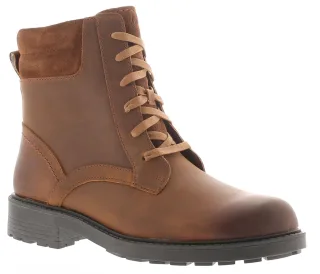 Clarks Damen Stiefeletten Discover Effortless Leder Reißverschluss braun