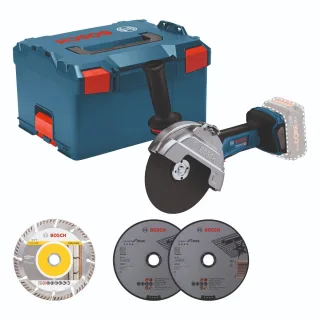 Bosch Akku-Winkelschleifer GWS 18V-180 P ohne Akkupack, L-BOXX - 06019H6L02