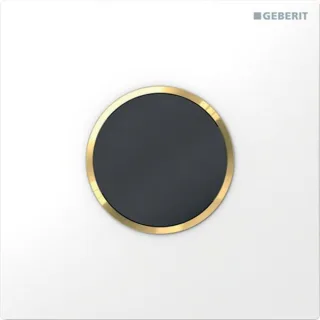Geberit HyTronic Urinal-Steuerung Sigma10 weiß/gold Zink-Druckguss berührungslos Infrarot/Batterie 116035KK1
