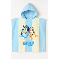 Bluey Sweatponcho Kinder- Kapuzenponcho Strandbad & Duschtuch 100x50cm (1-tlg)