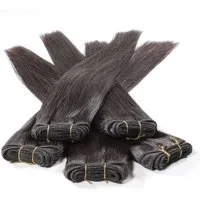 hair2heart Echthaar-Extension Premium Rohhaar Tresse 50cm