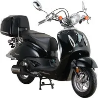 Alpha Motors Motorroller Retro Firenze, 125 ccm, 85 km/h, Euro 5+, (Spar-Set, mit Topcase), mit Lenkerschloss