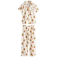 Next Pyjama Pyjama mit Knöpfen mit Bärenmotiv (2 tlg)