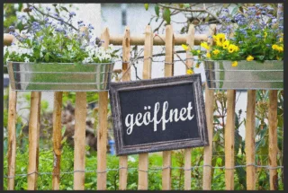 Fussmatte Geöffnet 5054 | Größe: 60 cm x 45 cm