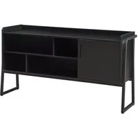 en.casa TV-Schrank Fernsehschrank »Storfjord« mit Metallgestell 120x34x63 cm Schwarz