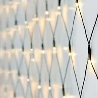 Spetebo LED-Lichternetz LED Lichternetz 1,5 m / 100 LED - Netzteil, 100-flammig, Garten Deko Lichervorgang