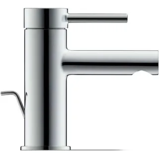 Duravit S Circle Waschtischarmatur CE1010001010 mit Zugstangen-Ablaufgarnitur, Ausladung 100mm, chrom Hochglanz
