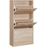 VASAGLE Schuhschrank Schuhregal perfekt für schmale Flure 60x24x120 cm