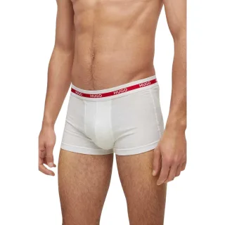Hugo - Retropants für Herren, Baumwolle aus biologischem Anbau (3er-Pack) (Weiß)