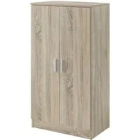 en.casa Schuhschrank »Notribontaa« mit 2 Türen 108x55x35 cm 14 Paar Schuhe Sonoma-Eiche