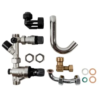 Wolf Cgw-2 Anschlussset Trinkwasser 8610474 mit Druckminderer, Aufputzinstallation