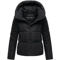 Navahoo Steppjacke Frostherz XIV Kurze gesteppte Damen Winterjacke mit abnehmbarer Kapuze