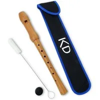 keepdrum Blockflöte keepdrum Sopran Blockflöte Deutsche Griffweise Deutsche Griffweise, Mit Zubehör und Tasche, mit Pflegeset