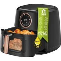 TurboTronic by Z-Line Heißluftfritteuse XL 7,2 Liter 1750W digitale XL Heißluftfritteuse Airfryer Power, 1750 W, bis 200 Grad Digital Fritteuse Fettfrei 1600W 1-60 Min.