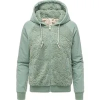 Ragwear Plüschjacke Talianita YOUMODO Leicht gefütterte Teddyjacke mit Kapuze