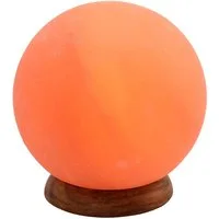 Wagner Life Design Salzkristall-Tischlampe Planet, Leuchtmittel wechselbar, Warmweiß, Handgefertigt aus Salzkristall - jeder Stein ein Unikat, ca.1,9 kg
