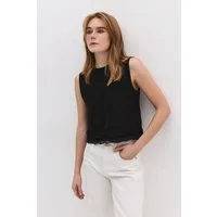 No Matter What Blusentop Ärmellose Bluse mit Spitzenstickerei