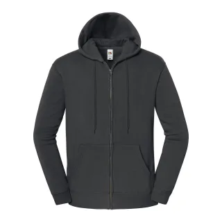 Fruit of the Loom - "Iconic Premium" Hoodie mit durchgehendem Reißverschluss für Herren/Damen Unisex (Hellgrau)