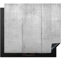 MuchoWow Herd-Abdeckplatte Grau - Betonoptik/print - Industriell, Vinyl, (1 tlg), Küche Herdabdeckplatte Ceranfeld Vinyl Einteilig, 59x52 cm