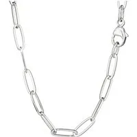 NKlaus Gliederkette Collier 45cm Langankerkette aus 925 Sterling Silbe