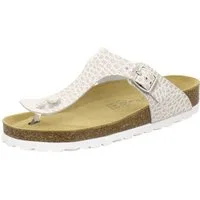 AFS-Schuhe 210716 Zehentrenner Pantolette für Damen mit Fußbett, bequeme Sandalen aus Leder