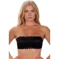 After Eden D-cup & up Bandeau-BH ANNA abnehmbare Träger, mit Schale, mit Bügel, mit Spitze, feminin