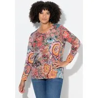 Angel of Style T-Shirt Langarmshirt Glitzersteinchen Patchprint