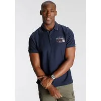 DELMAO Poloshirt Kurzarm, mit Rippbündchen, Polokragen
