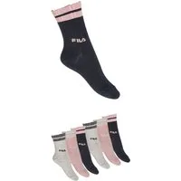 Fila Basicsocken JUNIOR GIRL NORMAL PLAIN SOCKS (6-Paar) mit kontrastfarbigen Details