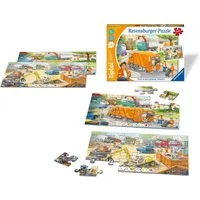 Ravensburger Puzzle tiptoi® Puzzle für kleine Entdecker: Müllabfuhr, 12 Puzzleteile, (2 x 12 Teile) Made in Europe