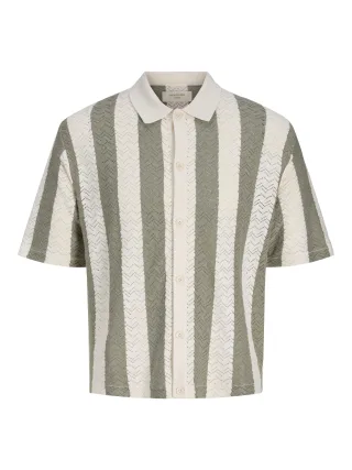 JACK&JONES - JORTYLER KNIT SS POLO SN Sea Salt - Gr. - L