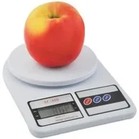 Ruhhy Küchenwaage Küchenwaage Elektronische Küchenwaage 10kg Digitalwaage LCD Weiß Glas, (Elektronische Waage mit LCD Display und Glasoberfläche für die Küche, Digitale Küchenwaage inklusive 2 AAA Batterien und Tara-Funktion 3tlg), Präzise 10kg Digit