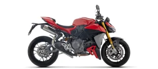 Sport Auspuff Arrow Round Sil TITAN Ducati Streetfighter 890 V2 /V2 S Bj.2025-2026 EURO5+/e-geprüft