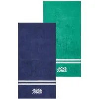 Jack & Jones Strandtuch JACCLUB TOWEL 2er Pack 80 x 160cm Handtuch, Frottee (2-St), aus 100% Baumwolle